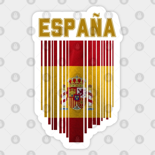 Spain flag, spanish flag Sticker by eka123